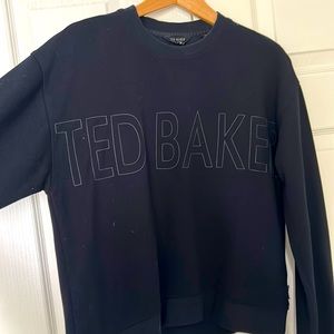 Black crew neck Ted Baker sweatshirt
